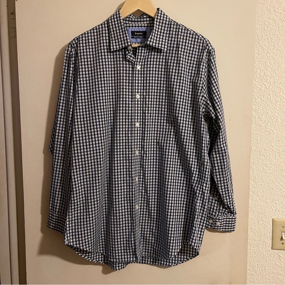 Blue and White Casual Button Down Shirt - Picture 7 of 7